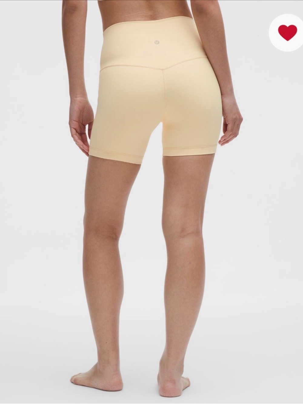 lululemon butter cream Align no line high-rise short 6”